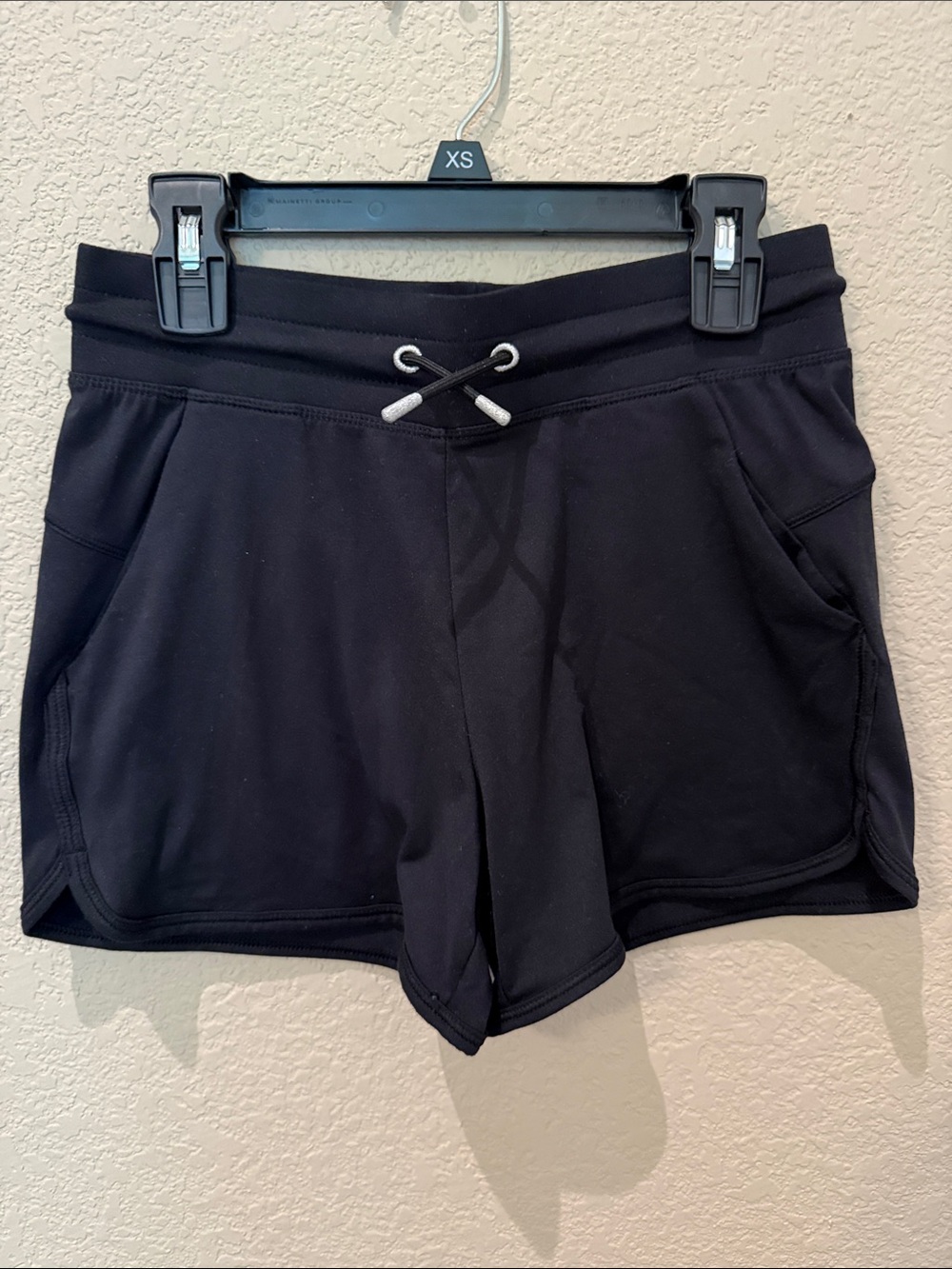 Girls All In Motion Black Athletic Drawstring Shorts